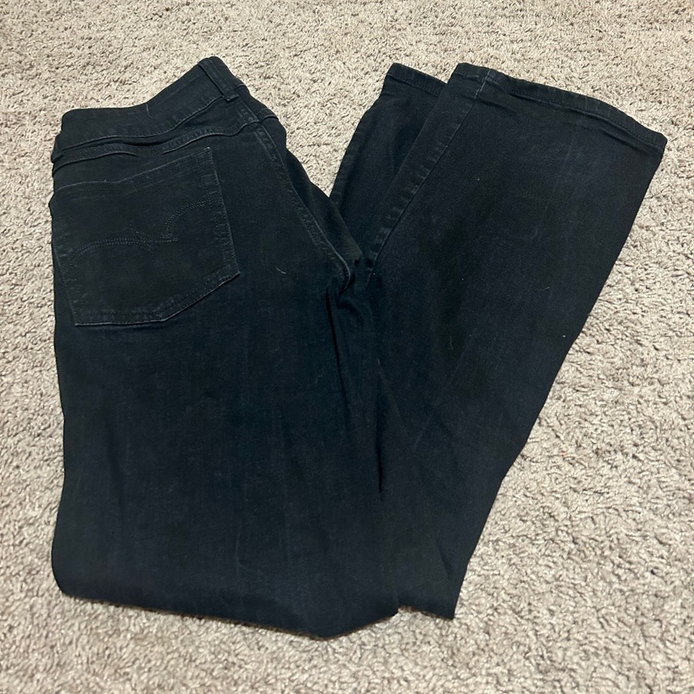 Black Wrangler Bootcut Jeans